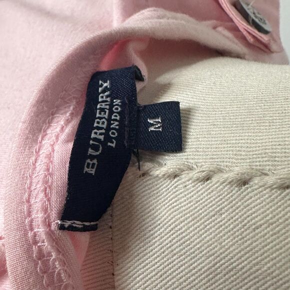 Early 2000s Y2K Burberry London pink raglan tee with metal details - Picture 9 of 10